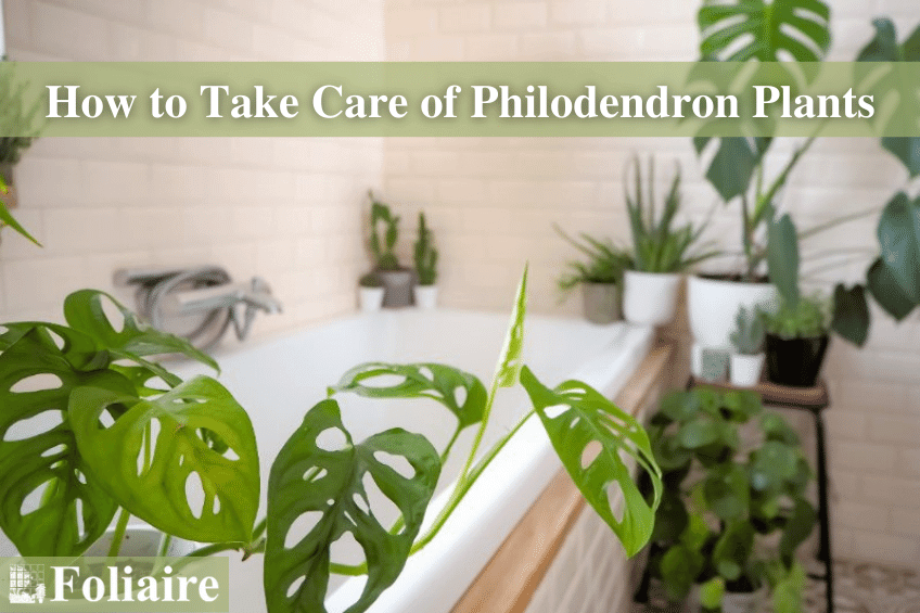 Plant Care Tips - How to Take Care of Philodendron Plants - urban garden, plant care, rooftop garden, interior plantscaping, roof garden - Foliaire Inc.